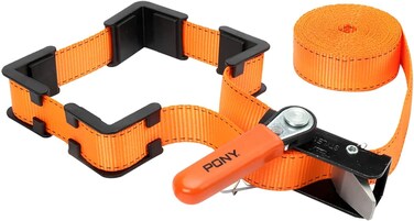 Pony Jorgensen 1215 Adjustable Band Clamp for Woodworking and Framing 15Foot Strap Selflocking Ratcheting Handle