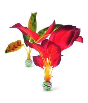biOrb Silk Plant Set Large Green  red