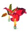 biOrb Silk Plant Set Large Green  red