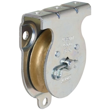 National Hardware N233254 3219BC Wall and Ceiling Mount Single Pulley in Zinc plated2 Inch