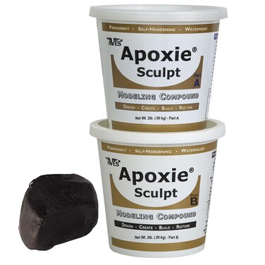 Aves Apoxie Sculpt  2 Part Modeling Compound A  B  4 Pound Apoxie Sculpt for Sculpting Modeling Filling Repairing Easy to Use Self Hardening Modeling Compound  Black