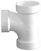 Genova Products 71120 Sanitary Tee Pipe Fitting 2  White