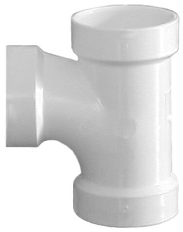 Genova Products 71120 Sanitary Tee Pipe Fitting 2  White