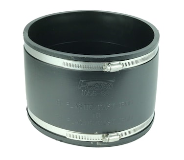 Fernco 105688 Flexible Pipe Coupling 8 CIPlasticSteel to 8 CIPlasticSteel