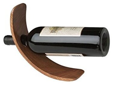 Franmara Single Wood Stand9258 Curved Wine Bottle Stand 9258