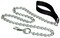 Hamilton 4 Extra Heavy Chain Dog Lead with Black Nylon Handle