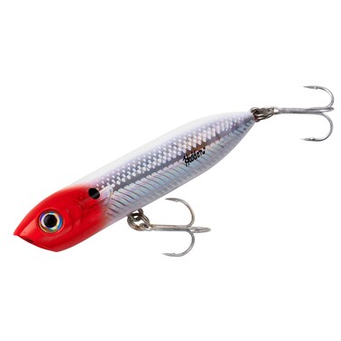 Heddon Saltwater Chugn Spook Junior Fishing Lure Red Head Flash 12 oz