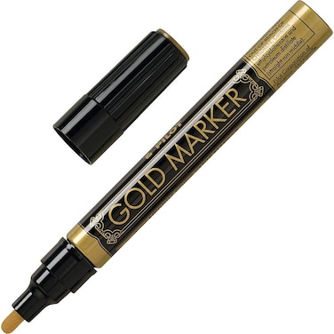 Pilot Metallic Permanent Paint Markers Gold Extra Fine Point 12Pack 41700