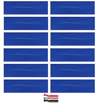 Kenz Laurenz Soft and Stretchy Elastic Cotton Headbands Pack of 12 Blue
