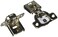 Hickory Hardware HH7471614  12 Inch Overlay Concealed Euro Cabinet Door Hinge with 106 Degree Opening Angle and Self Close Function  1 Set of Pair