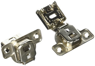 Hickory Hardware HH7471614  12 Inch Overlay Concealed Euro Cabinet Door Hinge with 106 Degree Opening Angle and Self Close Function  1 Set of Pair