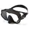 SHERWOOD SCUBA Rona Adult framlerss mask for Scuba Snorkeling and Underwater Photography  Black Silicone