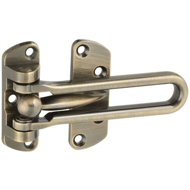 National Hardware N335976 V804 Door Security Guard in Antique Brass 14 x 2