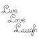 Live Love Laugh Set 3 Wall Mount Metal Wall Word Sculpture Wall Decor By Super Z Outlet