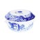 Spode Blue Italian Round Covered Deep Dish  2 Quart Serving Dish for Vegetables  Dinner Table Centerpiece  Made from Fine Porcelain  Microwave and Dishwasher Safe