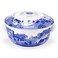 Spode Blue Italian Round Covered Deep Dish  2 Quart Serving Dish for Vegetables  Dinner Table Centerpiece  Made from Fine Porcelain  Microwave and Dishwasher Safe