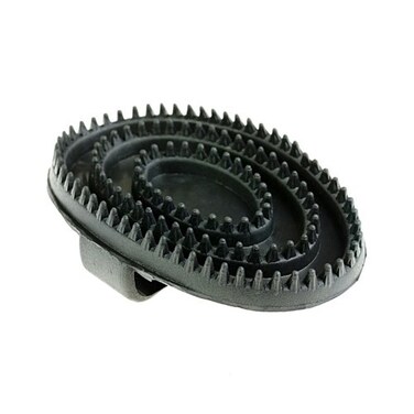 Horze Rubber Curry Comb  Red  One Size