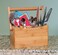 Lipper International 8842 Bamboo Wood Flatware Caddy with Folding Handle 878 x 512 x 914