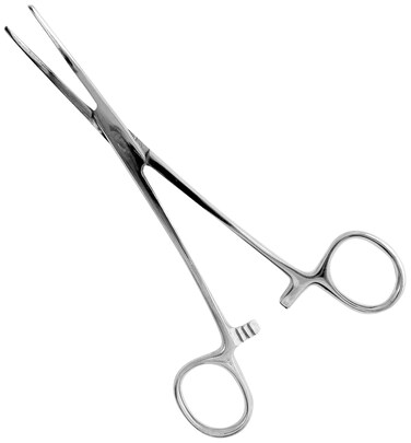 Tooltron 6Inch Locking Clamp Curved Tip Fish Hook Remover Silver Regular 00239