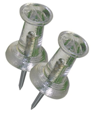 The Hillman Group 532691 Clear Push Pins 40Pack