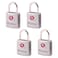 Master Lock TSAAccepted Luggage Lock 78 in Wide 4683Q Pack of 4 Keyed Padlock 4 Pack Brass