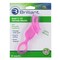 Brilliant Oral Care Babys First Toothbrush Smooth Silicone Bristles Gently Clean Tender Teeth and Gums for Ages 4 Months Pink 1 Pack