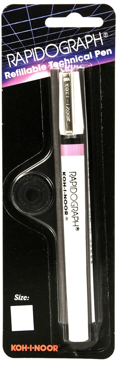 KohINoor 3165 Series Rapidograph Technical Drawing Fountain Pen 4x0 018 Mm Whitepink Barrel