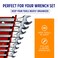Protoco 4060 Reverse 15 Piece Wrench Rack Tool Organizer for Tool Box Tool Cart or Wall Mounted Orange