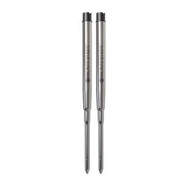 Monteverde Capless Gel Ballpoint Refill to Fit Sheaffer Ballpoint Pens Fine Point Black 2 per Pack S422BK