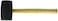 Bon Tool Rubber Mallet Black 24 oz