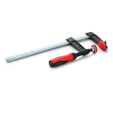 BESSEY TG40082K Clamp woodworking Fstyle 2K handle replaceable pads 4 In x 8 In 880 lbBlack
