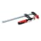BESSEY TG40082K Clamp woodworking Fstyle 2K handle replaceable pads 4 In x 8 In 880 lbBlack