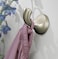 Moen Eva Brushed Nickel Transitional Single Robe Hook Wall Mounted Hanger for Bath Robe or Towel YB2803BN