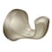 Moen Eva Brushed Nickel Transitional Single Robe Hook Wall Mounted Hanger for Bath Robe or Towel YB2803BN