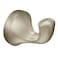 Moen Eva Brushed Nickel Transitional Single Robe Hook Wall Mounted Hanger for Bath Robe or Towel YB2803BN