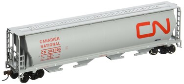 Bachmann Trains  Canadian 4 Bay Cylindrical Grain Hopper  Canadian National  HO Scale