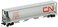 Bachmann Trains  Canadian 4 Bay Cylindrical Grain Hopper  Canadian National  HO Scale