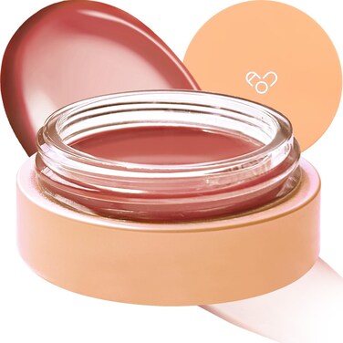 AOU GLOWY TINT BALM Tinted Lip Balm with Natural Gloss Instant Hydration for Chapped Lips 012Oz 06 Peanut Balm