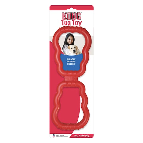 KONG Tug Toy  Dog Supplies for Tug of War  Natural Rubber Dog Toy for Outdoor  Indoor Playtime  for MediumLarge Dogs