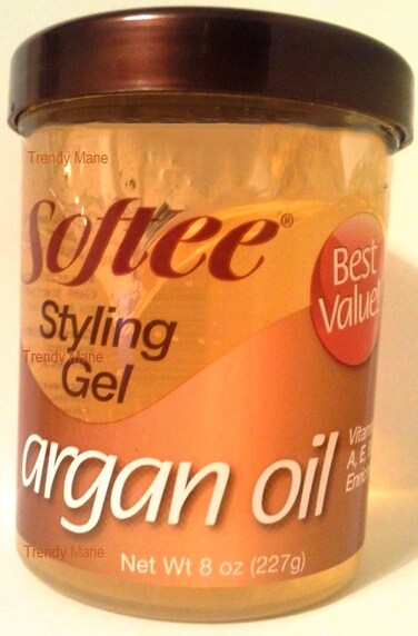 Softee argan oil styling gel 8 ounce Yellow 8 Ounce