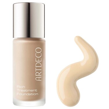 ARTDECO Rich Treatment Foundation  Sunny Shell N10  Conceals Imperfections  Creates Flawless Complexion  LongLasting  Even  VelvetySmooth Finish  WaterResistant  Vegan Makeup  067 Fl Oz