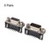 uxcell 5 Pairs RS232 Serial DB9 DB9 9Pin Male  Female Connector Jack Socket