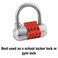 Master Lock Set Your Own Combination Padlock Gym Locker Locks with Code for Securing Indoor Valuables Color May Vary 1523D