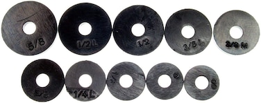 DANCO Assorted Flat Washer PRO Set Black 100Piece 34441