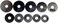DANCO Assorted Flat Washer PRO Set Black 100Piece 34441