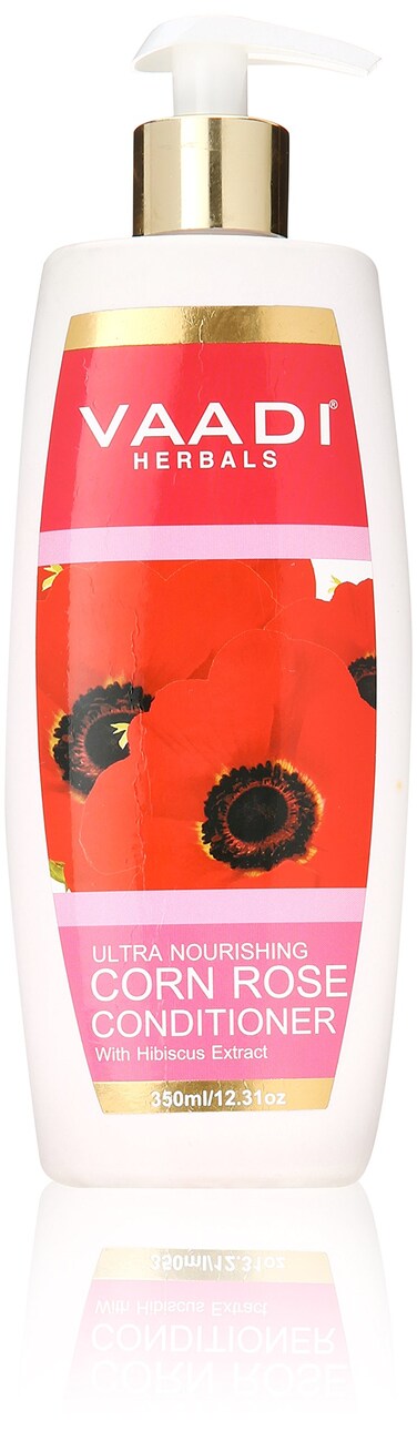 Ultra Nourishing Conditioner  Corn Rose Conditioner with Hibiscus Extract  Herbal Conditioner  Sulfate Free  Scalp Therapy  Moisture Therapy  ALL Natural  350 ml  118 Ounces  Vaadi Herbals
