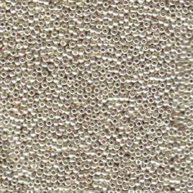 Galvanized Silver Miyuki Japanese round rocailles glass seed beads 110 Approximately 24 gram 5 inch tube
