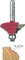 Freud 38522 114 Dia Classical Bold Cove  Bead Bit with 14 Shank