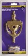 Hardware Essentials 852395 Bright Brass Door Knocker with Viewer 7in 1 Piece