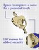 Hardware Essentials 852395 Bright Brass Door Knocker with Viewer 7in 1 Piece
